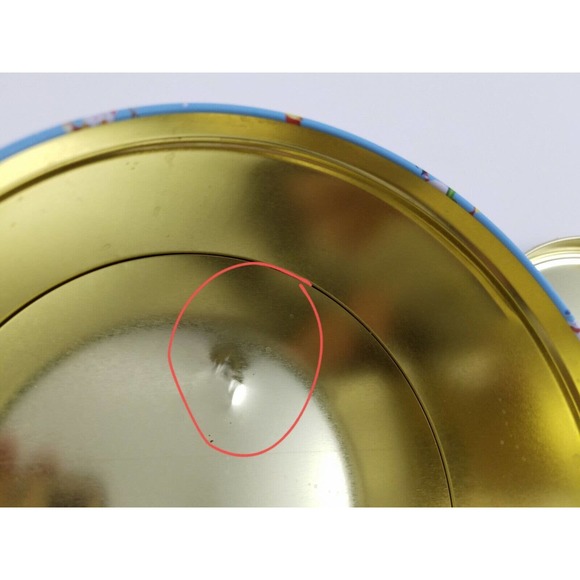 Round Christmas Tin with Snowman Snowflakes Repurpose paint decorate canjo - Picture 11 of 12